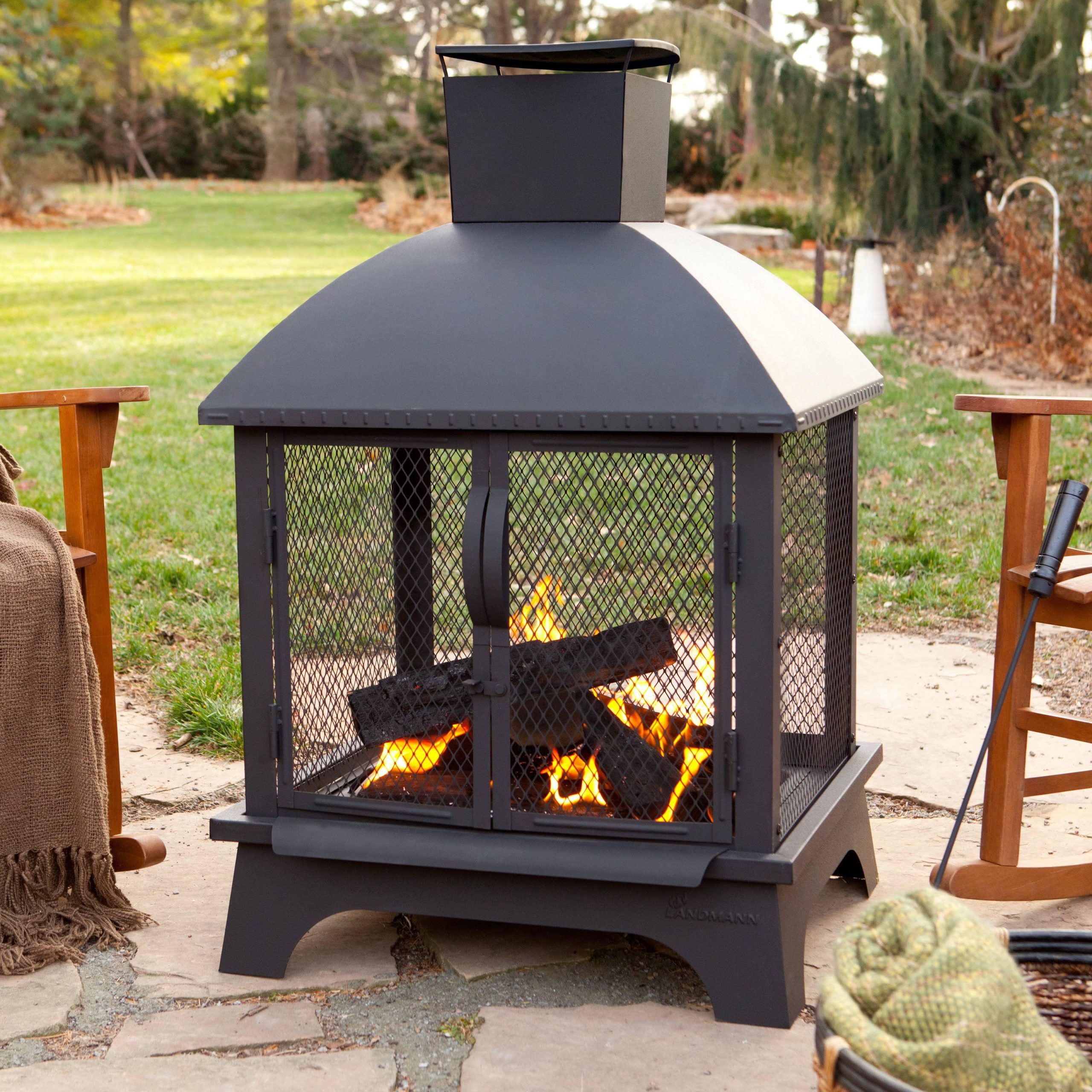 Landmann Redford Outdoor 26×22 Fireplace, Black 2024 Best Sellers - Image 8