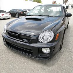 Alternative view of SPEC-D TUNING Dual Halo LED Projector Headlights Glossy Black Housing Smoke Lens Compatible with 2002-2003 Subaru Impreza, Left + Right Pair Headlamps Assembly