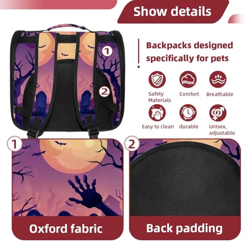 Halloween Pet Carrier Airline Approved Pet Carrier Bag Dog Carrier for Small Medium Cats Dogs Puppies Kitten - Image 64
