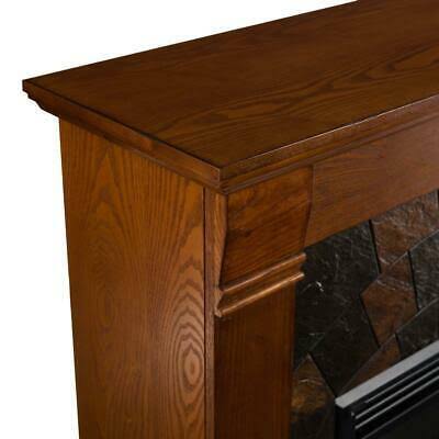 Jamestown 45.5 in. W Electric Fireplace in Salem Antique Oak - Image 5