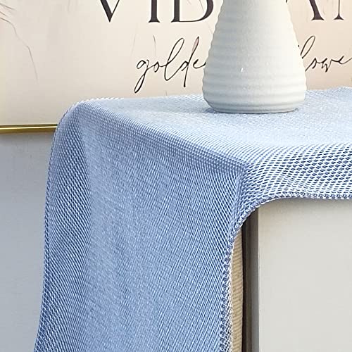 Bedside Tablecloth Nightstand Runner Dust Cover, Tech-Cloth Shine Mesh Table Cloth, Fashion Modern Small Table Runner for End, Side, Night Stand, Dresser, Furniture (Gold,15.7??35.4 Inch) - Image 4