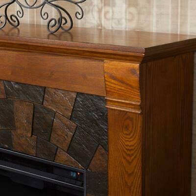 Jamestown 45.5 in. W Electric Fireplace in Salem Antique Oak - Image 3