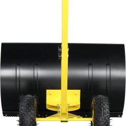 Alternative view of Outvita Snow Shovel with Wheels, 29 Wide 18 Long Snow Plow Shovel Angle & Height Adjustable Padded Handle Efficient Snow Clean Tool for Driveway or Pavement (Yellow)